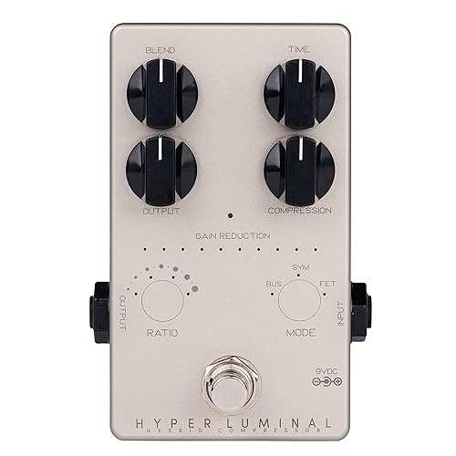 Darkglass Hyper Luminal Bass Compressor Pedal w/Gain Reduction Meter, 4-knob Interface, and Analog Signal Path