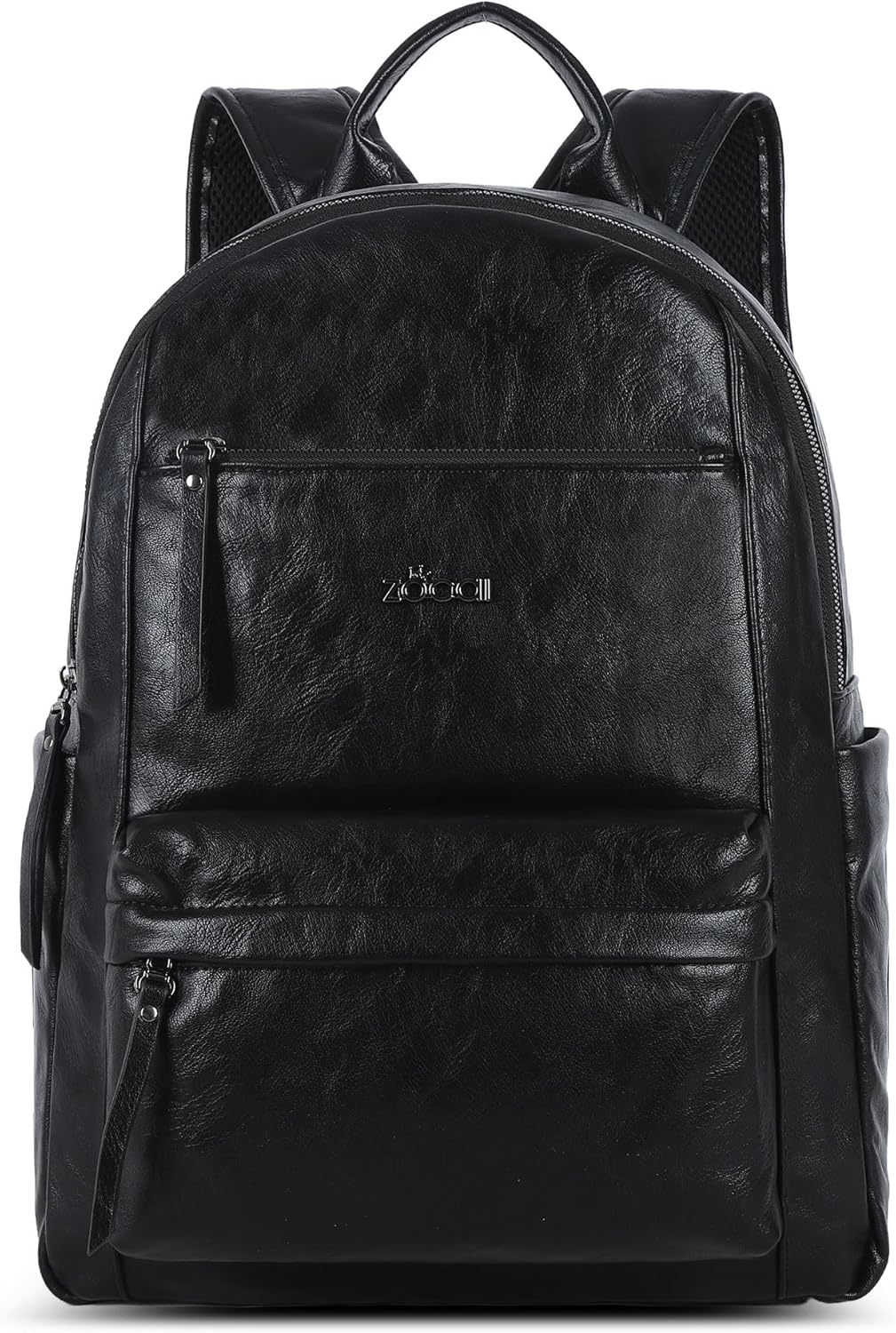 ZOCAI Large Leather Backpack Purse for Women – Vegan Retro Leather Travel Backpack for Women with Compartment, Multiple Pockets Roomy Large Capacity Daypack for Work Traveling.