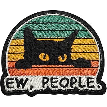 Ew People Patches Funny Cat Patch Military Embroidery