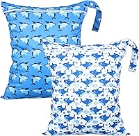 Vista 18 de Shappy 2 piezas de bolsa grande de lavandería para viajes, lavable, impermeable, húmeda y seca, bolsa grande para ropa sucia, para baño