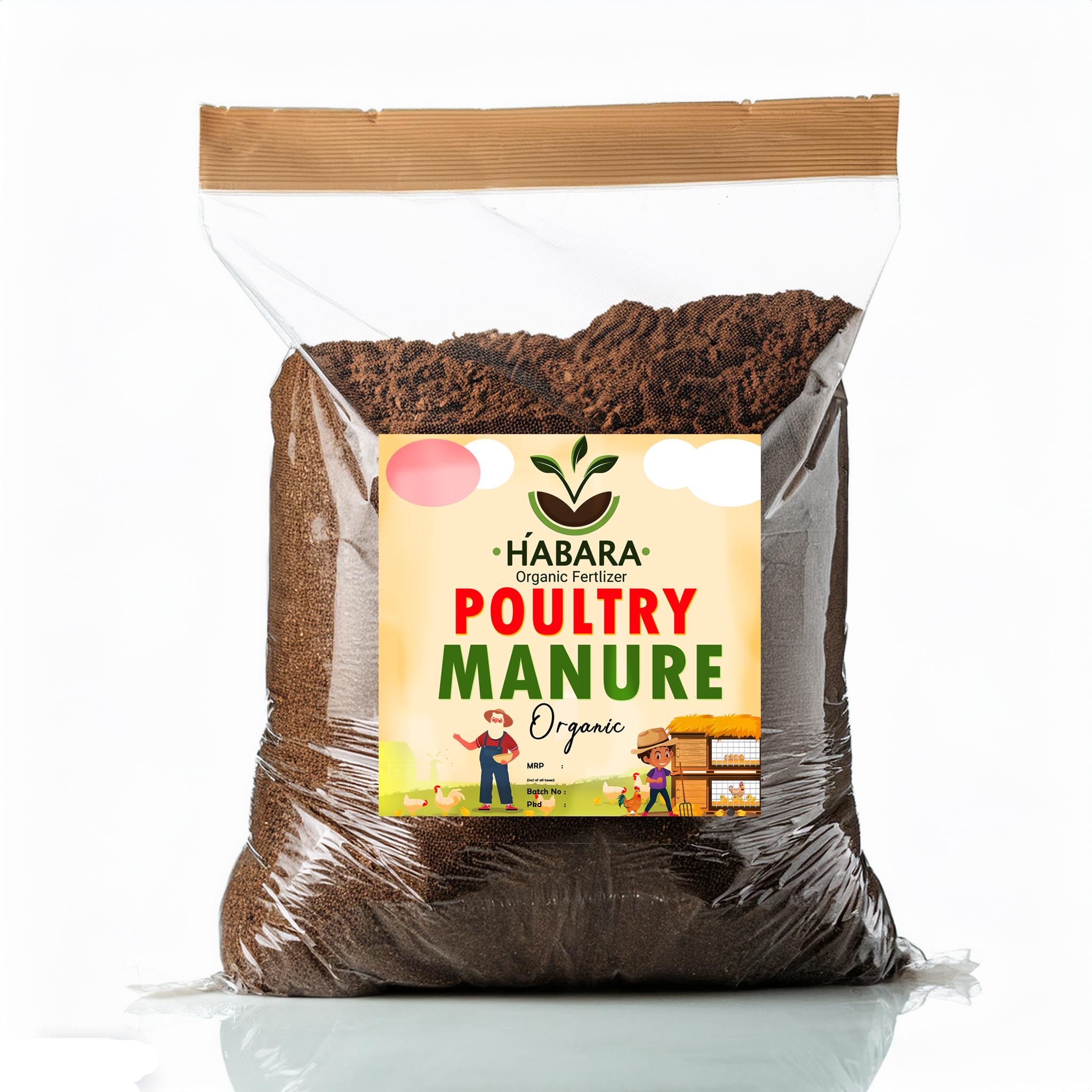 Habara Poultry Manure Fertilizers for Plants & Home Gardening - 2kg