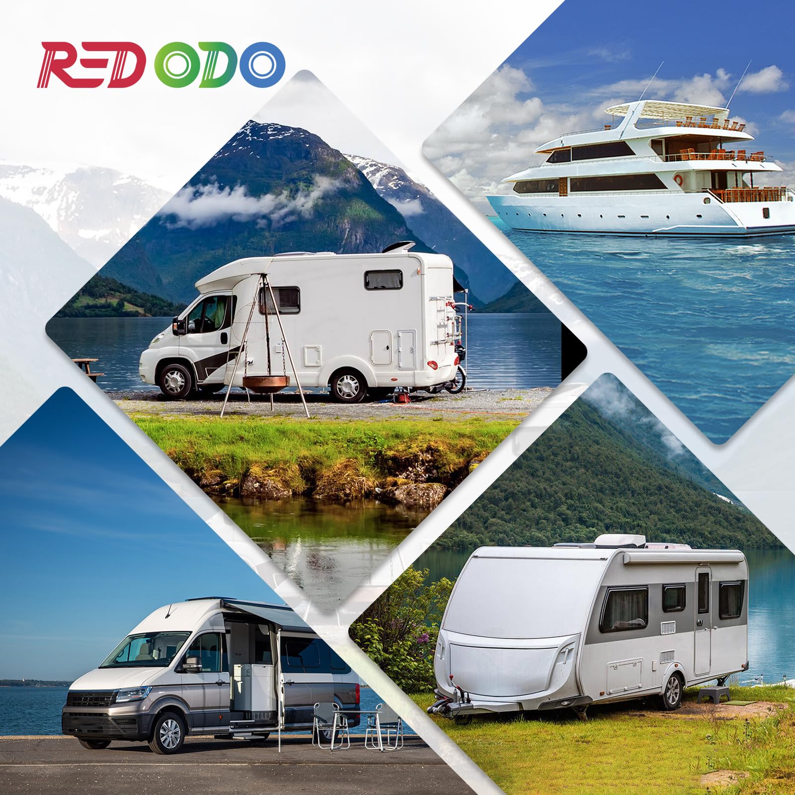 Redodo Chargeur DC DC 12V 40A avec MPPT Intégré, Chargeur de Batterie LiFePO4 pour Camping-Car, Batterie Auxiliaire, Alternateur Intelligent, AGM, Gel, Plomb