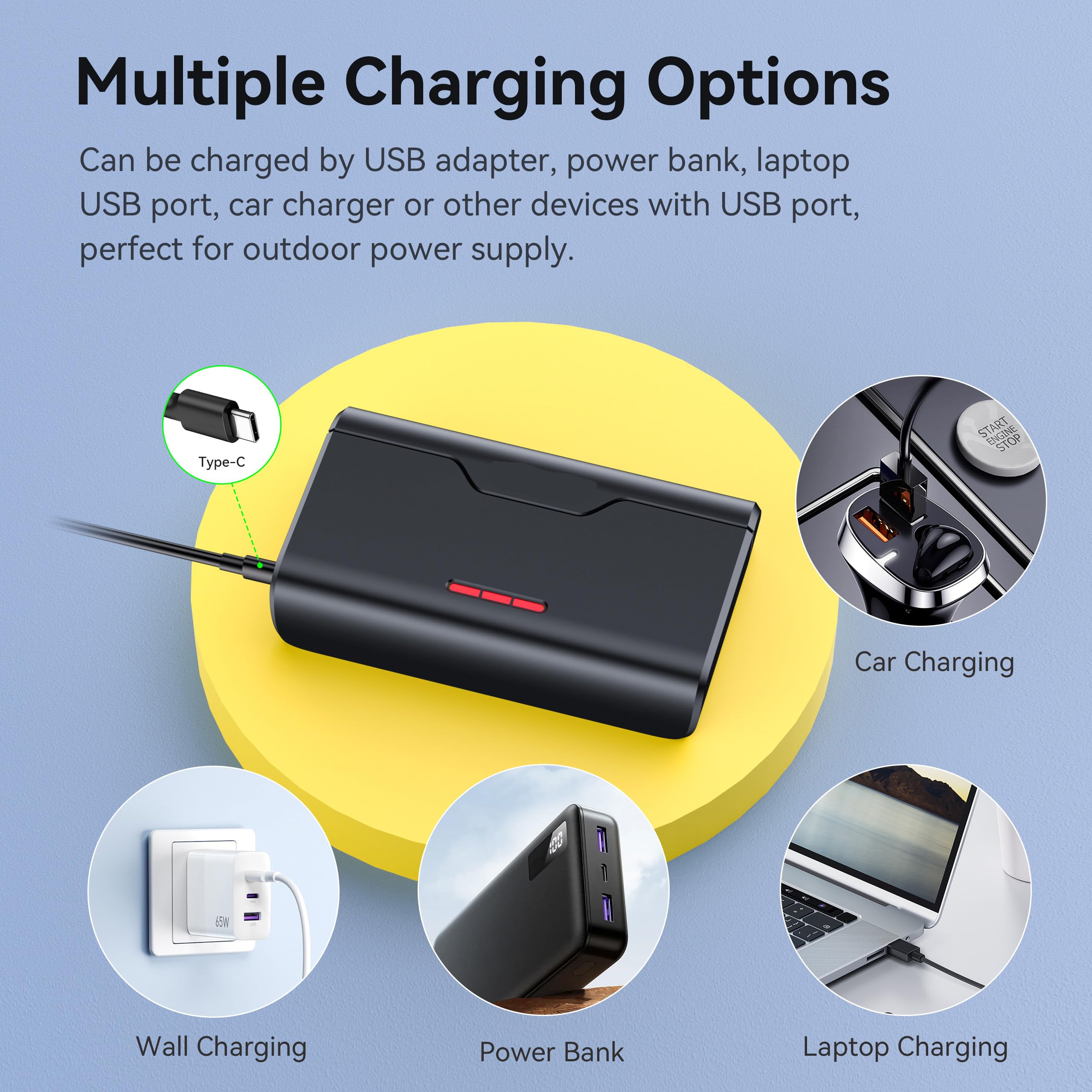ENEGON Akku-Set für Hero 12, 11, 10, 9 – 3× 1800mAh Akkus und 3-Kanal USB-LCD-Batterieladegerät, voll kompatibel (3× Akkus + 1× Ladegerät