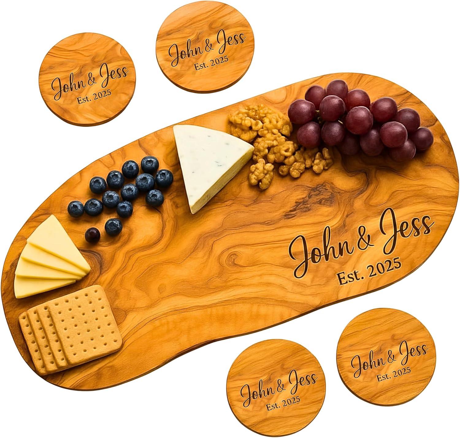 Personalized Olive Wood Cutting Board – Custom Engraved Charcuterie Boards, Housewarming, New Home, Gifts for Women, Friends, Wedding, Bridal Shower, Engagement, Christmas, Anniversary, Family Personalized Olive Wood Cutting Board – Custom Engraved Charcuterie Boards, Housewarming, New Home, Gifts for Women, Friends, Wedding, Bridal Shower, Engagement, Christmas, Anniversary, Family