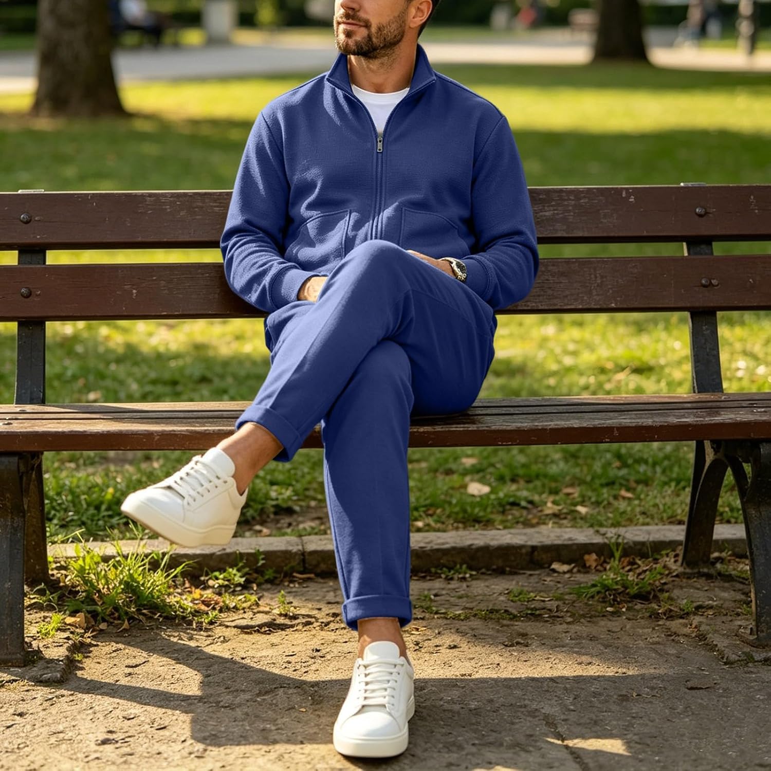 Men's Full Zip Sweaters Casual Cardigan Pullover Tops | Stand Collar Zip Up Sweaters, Dual Front Pockets, Textured Knit Cardigans, Fall Transitional Outerwear Pullover