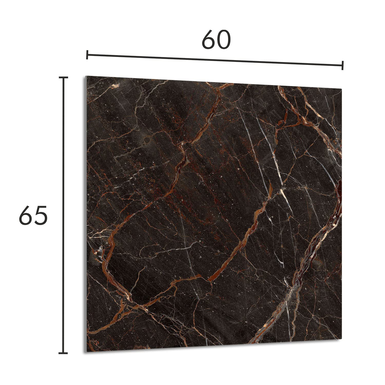 Szklany panel ochronny do kuchni Lacobel, szklana płyta ochronna na kuchenkę, 60x65 cm, szklana deska do krojenia, ochrona przed rozpryskiwaniem, uniwersalna, MARMUR