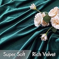 Vista 165 de MIULEE Cortinas de terciopelo de 63 pulgadas de largo, 2 paneles de cortinas opacas de lujo para dormitorio, sala de estar, cortinas de ventana