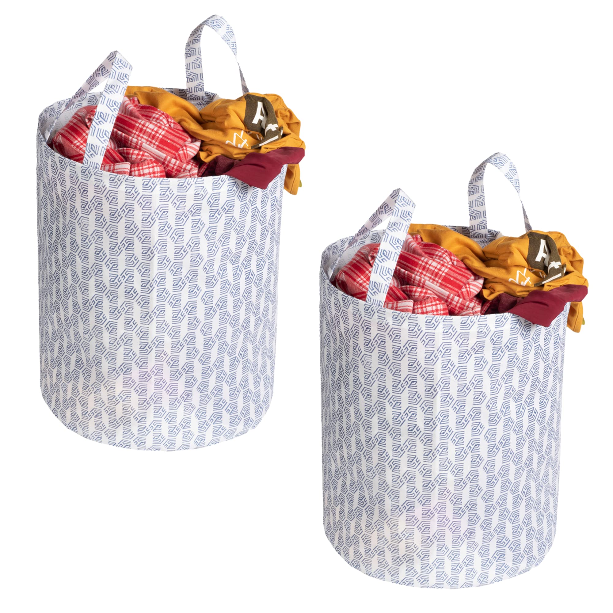 Homestrap Printed Round Foldable Sturdy Laundry Bag with Handle | 45 Ltr | Set of 2, Grey (B0C2CZ3971) Amazon Price History, Amazon Price Tracker