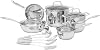 Amazon Basics Stainless Steel Cookware 15-Piece Set - Pots, Pans and Utensils