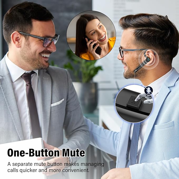 Atheewon Auricular Bluetooth V5.4 Manos Libres con Micrófono miniatura 4