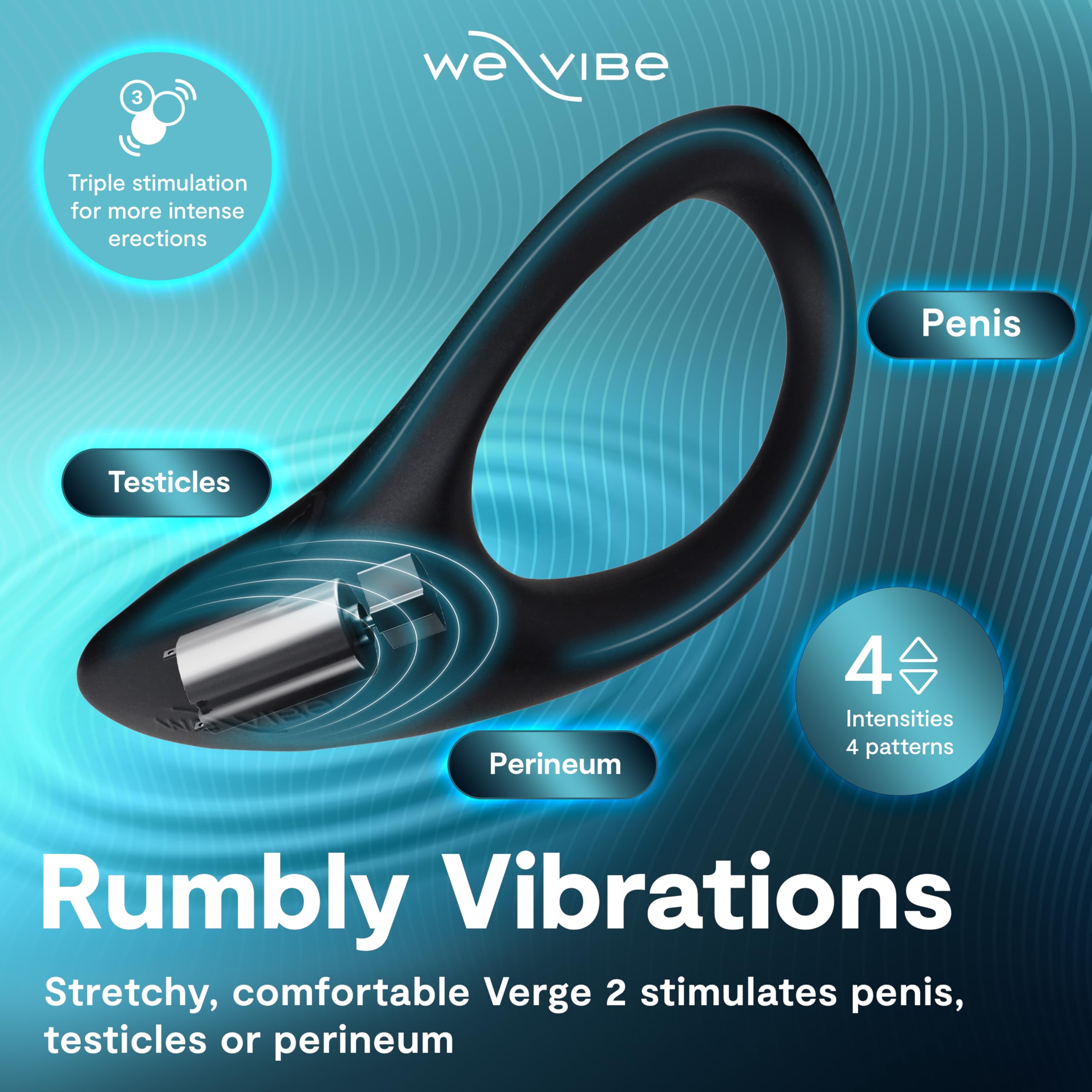 we vibe verge vibrating ring Autism-Friendly Communication & Oral Development Toys main image 1