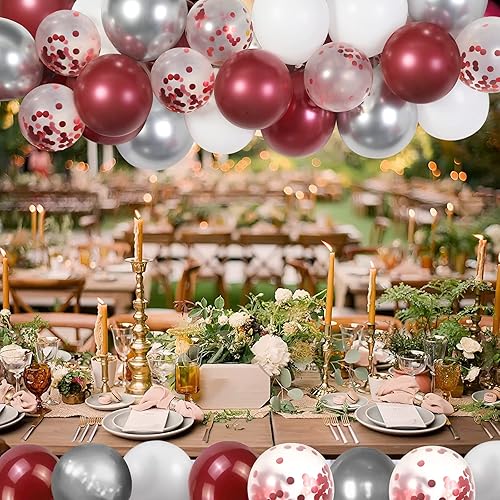 Miniatura 5 de GAGAKU - Paquete de 60 globos de guirnalda de globos de látex de 12 pulgadas para mujeres niños cumpleaños boda novia despedida de soltera