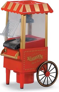 Máquina de palomitas con forma de carrito antiguo