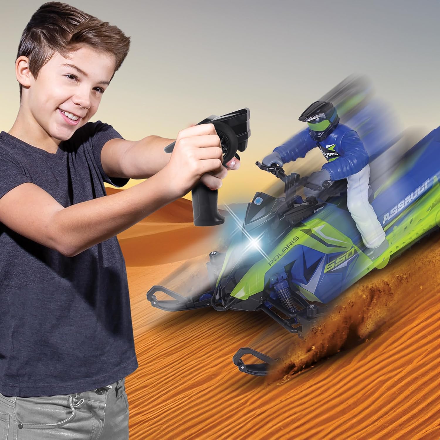 NKOK 2.4GHz Polaris® RC (RTR) Switchback Assault (Green w/Blue)