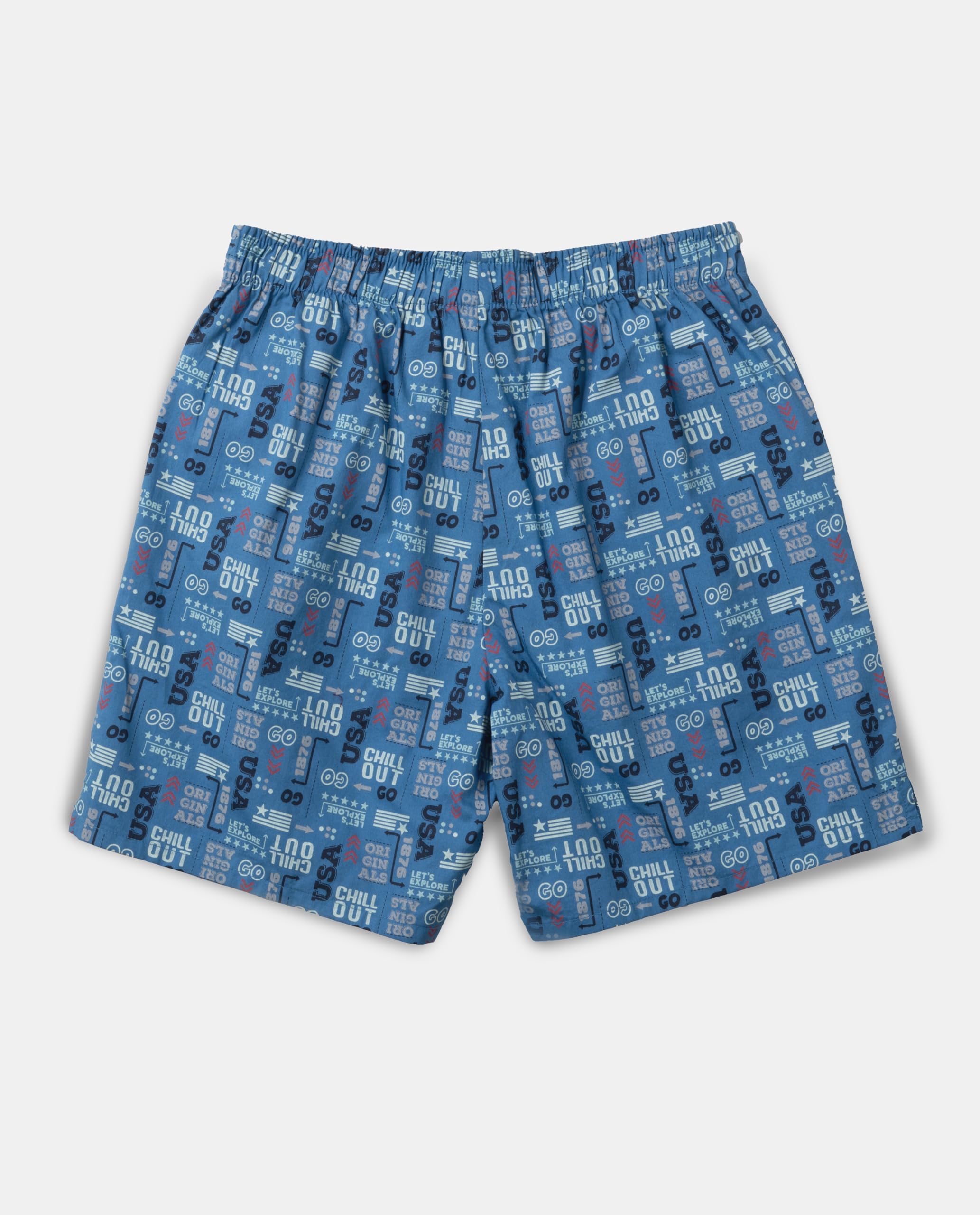 Jockey UB08 Boy's Super Combed Mercerized Cotton Woven Fabric Printed Boxer Shorts (Pack of 2) 1