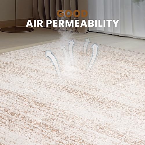 Miniatura 113 de Alfombra abstracta moderna de 3 x 5, antideslizante, resistente a las manchas, lavable, con respaldo de goma, alfombra de suelo que no desprende