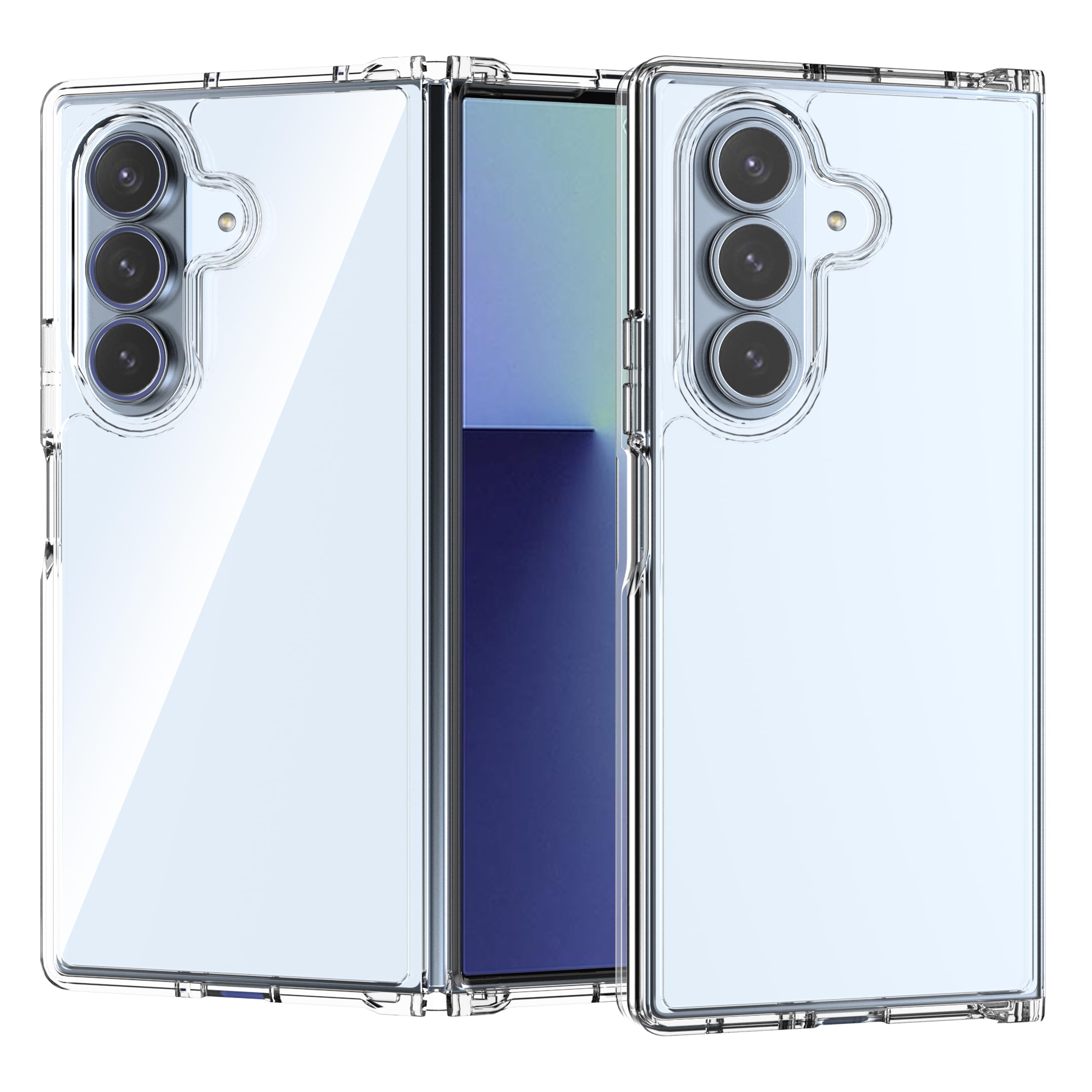 Anoowkoa Designed for Samsung Galaxy Z Fold 7 Case：TPU & PC [Anti Yellowing] Clear Cover Phone Case.Military-Grade Shockproof.Ultra-Thin Drop-Proof and Ultra-Soft .for Samsung Galaxy Z Fold 7