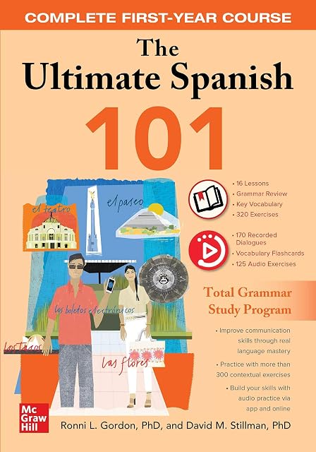 Portada de The Ultimate Spanish 101: Complete First-Year Course [Idioma Inglés]