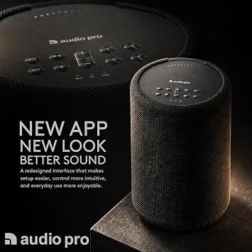 Audio Pro A10 MkII W - WiFi & Bluetooth Multiroom Speaker - Black