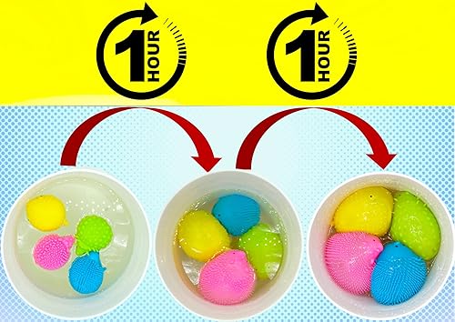 Miniatura 5 de JA-RU Animales mágicos elásticos y esponjosos (4 paquetes surtidos) que crecen más del 300% del tamaño. Juguete de crecimiento rápido de agua para