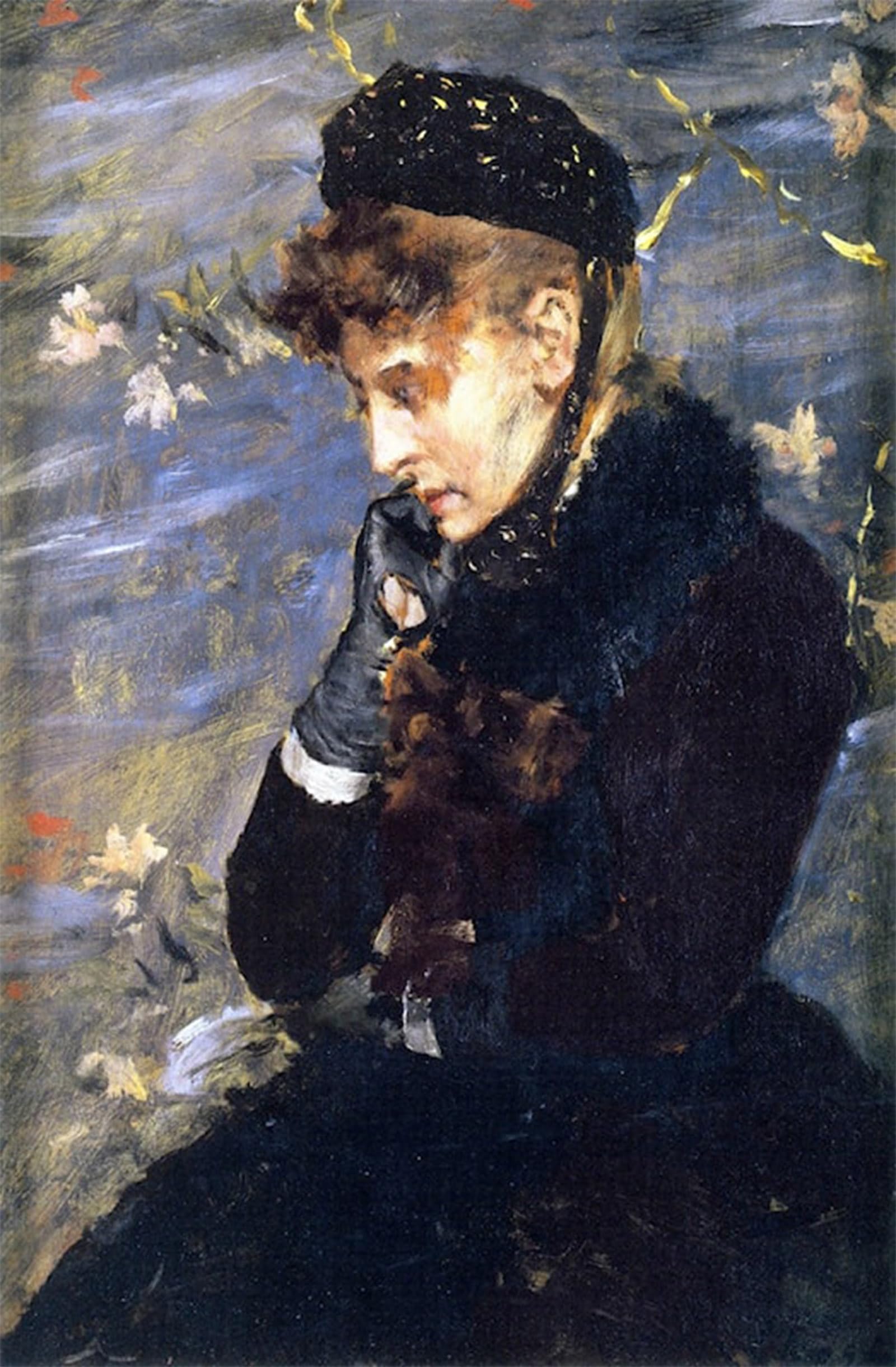 Impression d'affiches de peinture sur affiche toile William Merrit portrait décoración mural