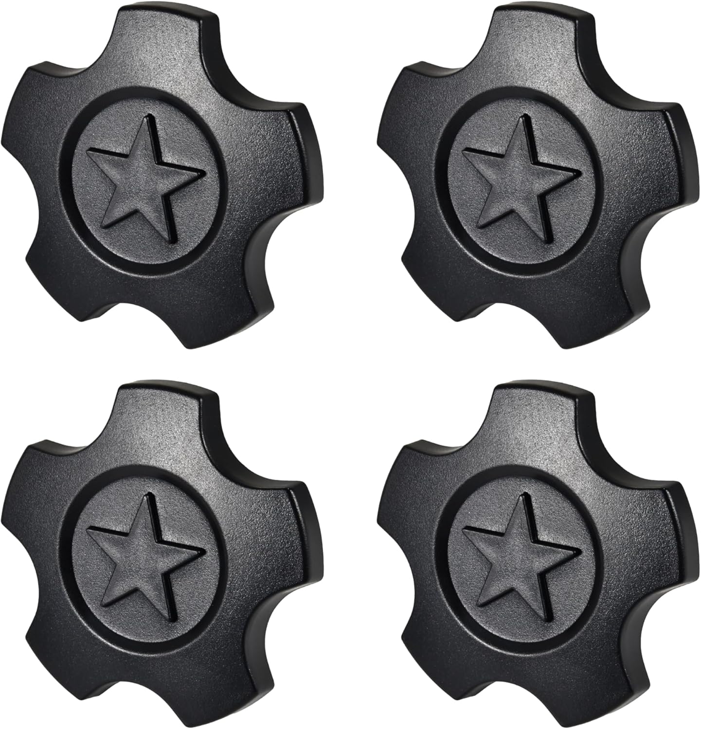 Center Hub Caps for Polaris Ranger XD 1500 Northstar Edition 2024 2025, UTV Black Wheel Caps Dust Tire Rim Hub Covers for Ranger 1500 Accessories, Durable PP, 4PCS