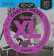 D'Addario EXP120 Electric Guitar Strings with Super Light Coating 9-42