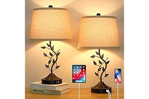 Stylish Brighthome 3-Way Dimmable Table Lamps - Perfect for Living Room or Bedroom