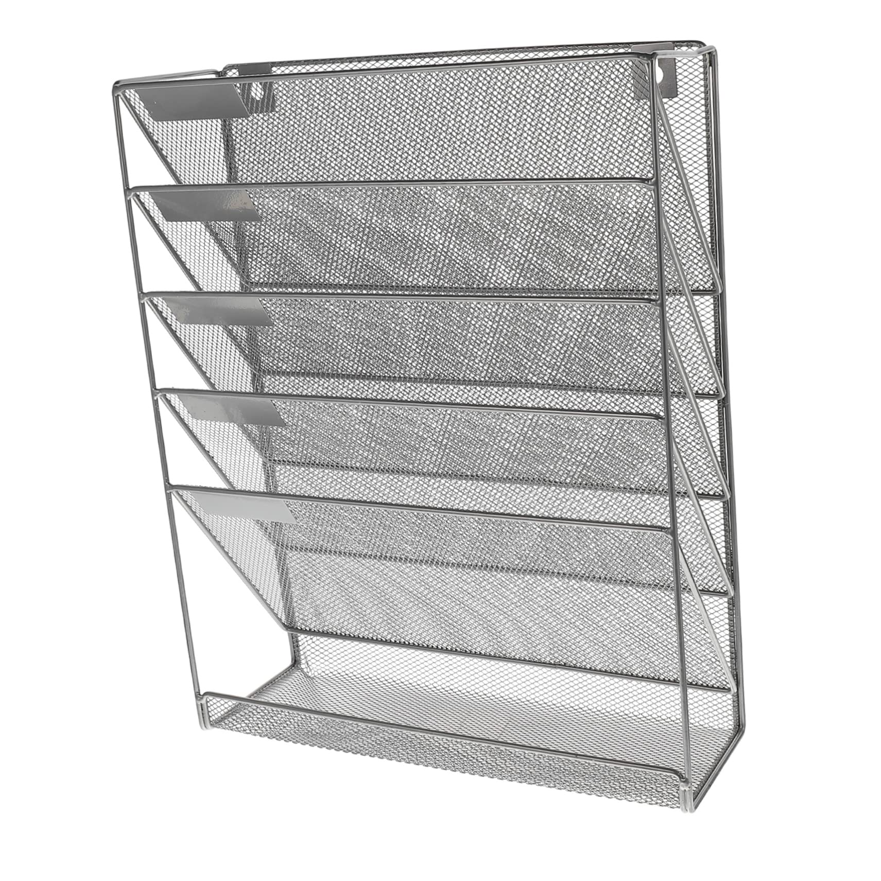 WOFASHPURET 5-layer Wall-mounted File Rack File Holder Wall Mounted Storage Racks Shelving