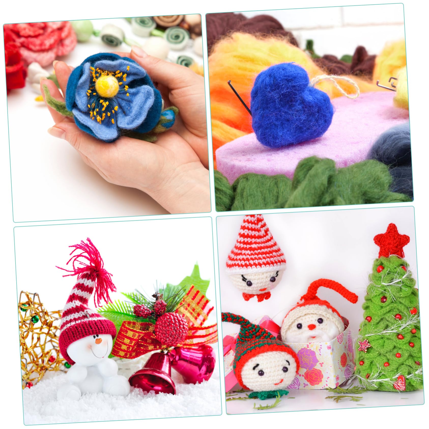 STOBOK Nadelfilzwolle DIY Wollroving Garn Zum Filzen Bastelwolle Wollfilzgarn Für Anfänger Und Fortgeschrittene Filzbastelbedarf