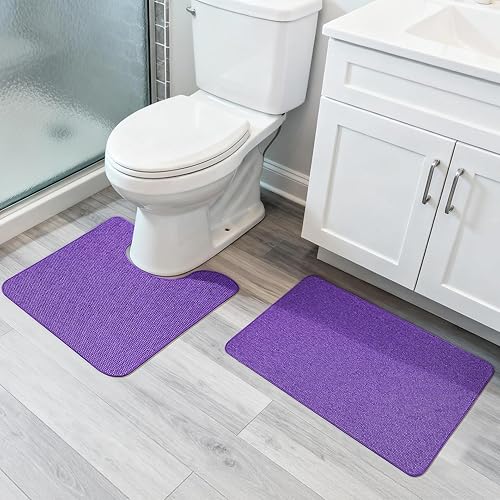 Miniatura 78 de Tapete de baño ultrafino, con base de goma, antideslizante, secado rápido, lavable a máquina, pelo bajo, absorbente, para ducha exterior, fregadero,
