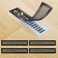 Vista 9 de Cubiertas magnéticas de ventilación para registro de piso, malla de filtro de ventilación de aire de 5.5 x 12 pulgadas, red de pantalla