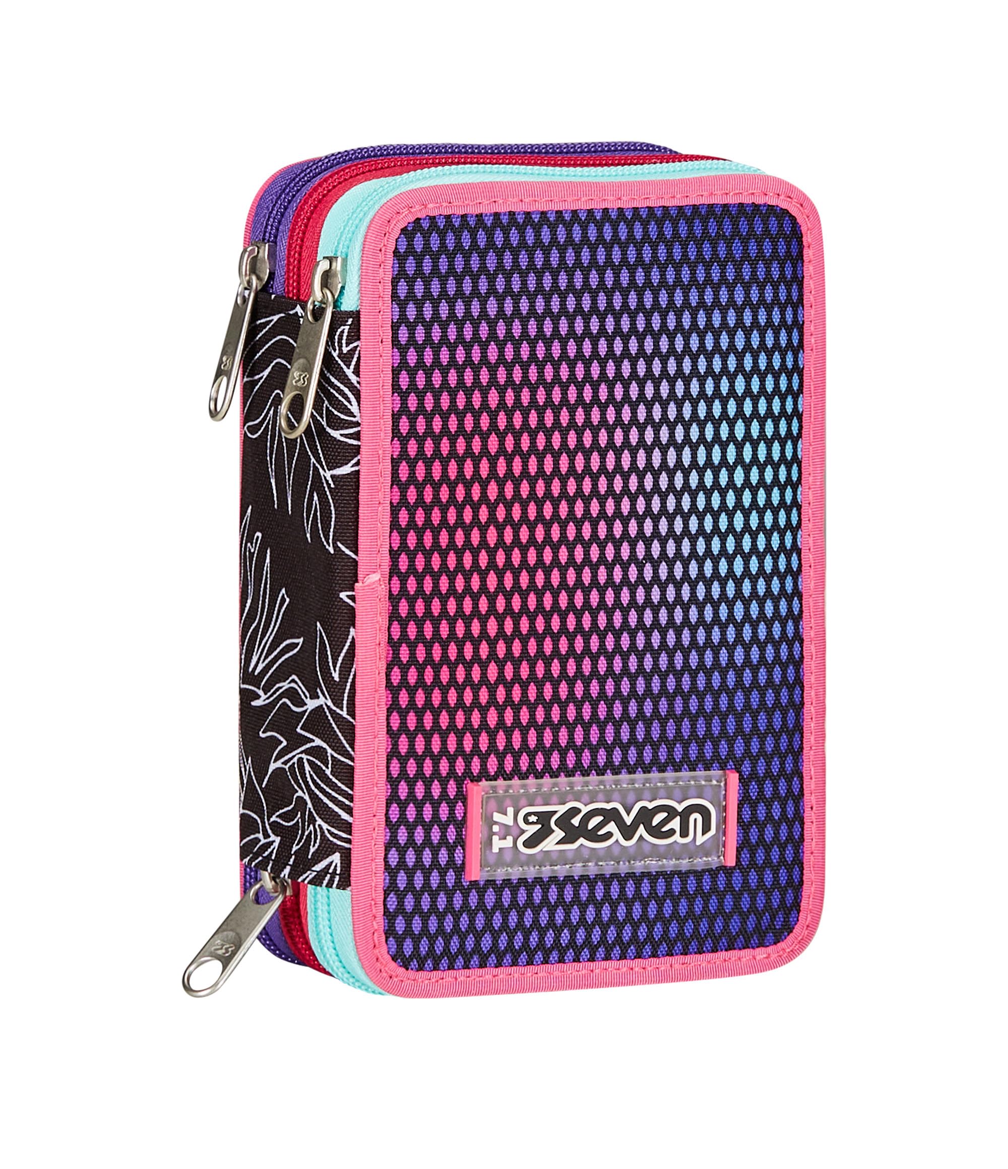 Astuccio Scuola Pieghevole Herlitz Con 31 Pezzi Per Bambine - Tema Sirena, Multicolore, Con Penne, Matite, Pennarelli, Righello E Gomma