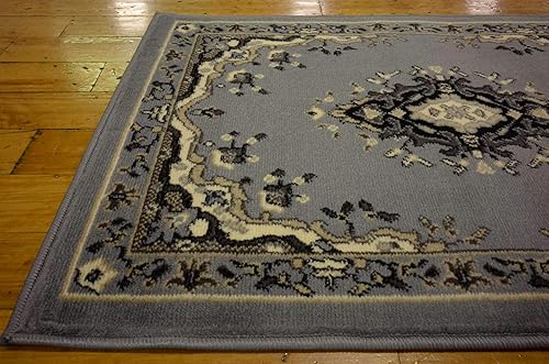 Vista 810 de Unique Loom Reza Collection- Alfombra, Polipropileno, Marrón Marrón/ marfil