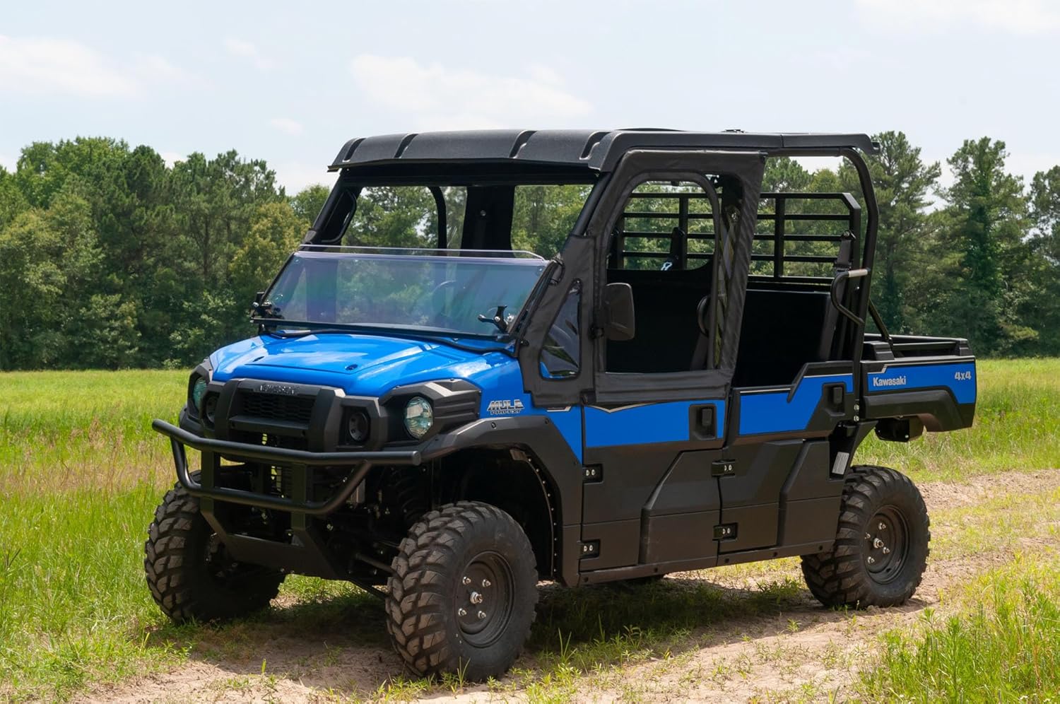 Seizmik UTV Framed Upper Door Kit Compatible with Kawasaki Mule Pro FX/FXT 2015-2023 UTV Models | Cab Enclosure