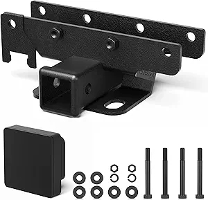 Tow Trailer Hitch Receiver Kit 2 Inch Rear Bumper, Max Towing Capacity 3500 lbs, Compatible with 2018-2025 Jeep Wrangler JL JLU 4 Door and 2 Door Unlimited – Excludes JK Models