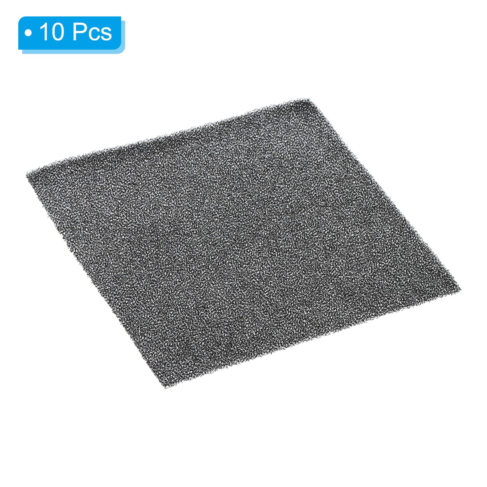 PATIKIL Spugne in Schiuma per Filtri da 120mm, Confezione da 10 Fogli di Spugna di Ricambio per Computer, Ventilatore, Ventola, Nero