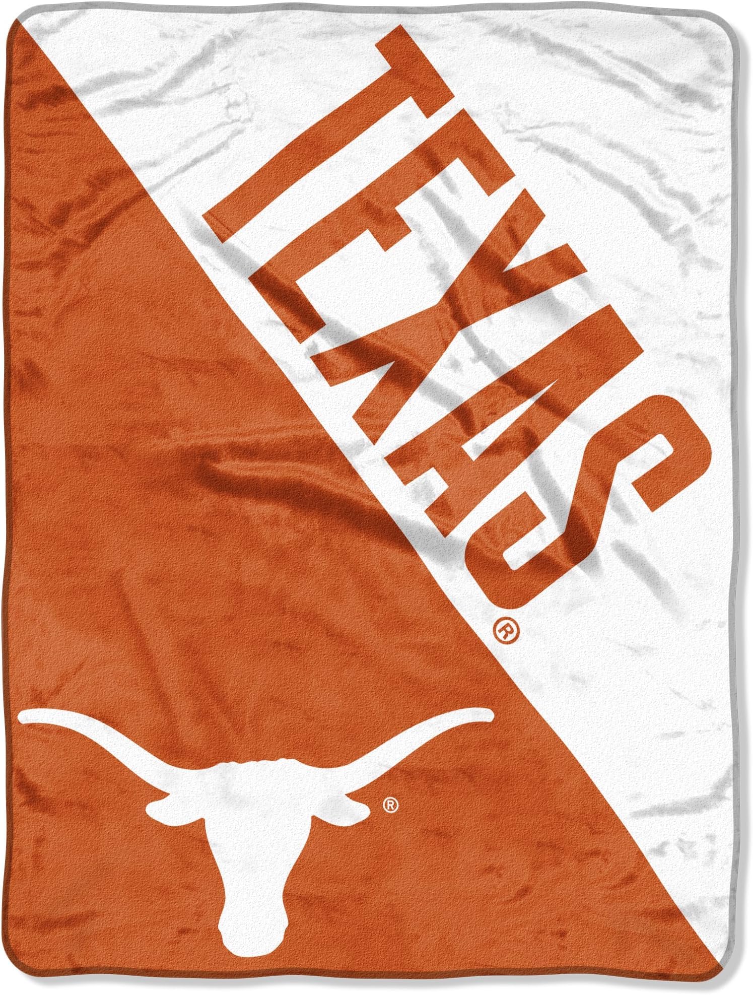 NORTHWEST NCAA Texas Longhorns Micro Raschel Throw Blanket – 46 x 60 Inches – Halftone Design (Pack of 6)