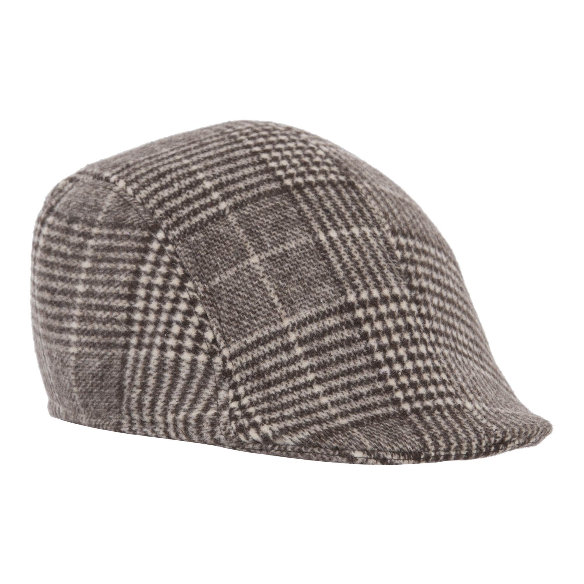 FabSeasons Checkered Golf Flat Cap Brown 2