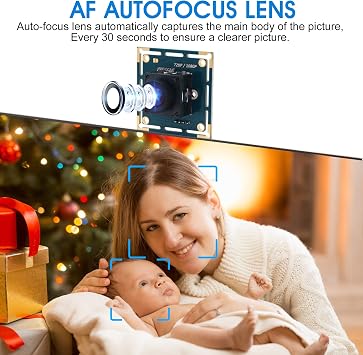 1080P USB Camera Module Autofocus High Speed Webcam Board for Computer Mini UVC USB2.0 PC Camera Industrial CCTV Lightburn Camera OV2710 High Frame Wide Angle 100fps USB with Camera for Laptop