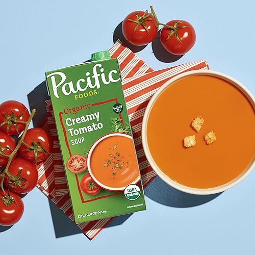 Miniatura 7 de Pacific Foods Sopa de tomate cremosa orgánica cartón resellable de 32 onzas
