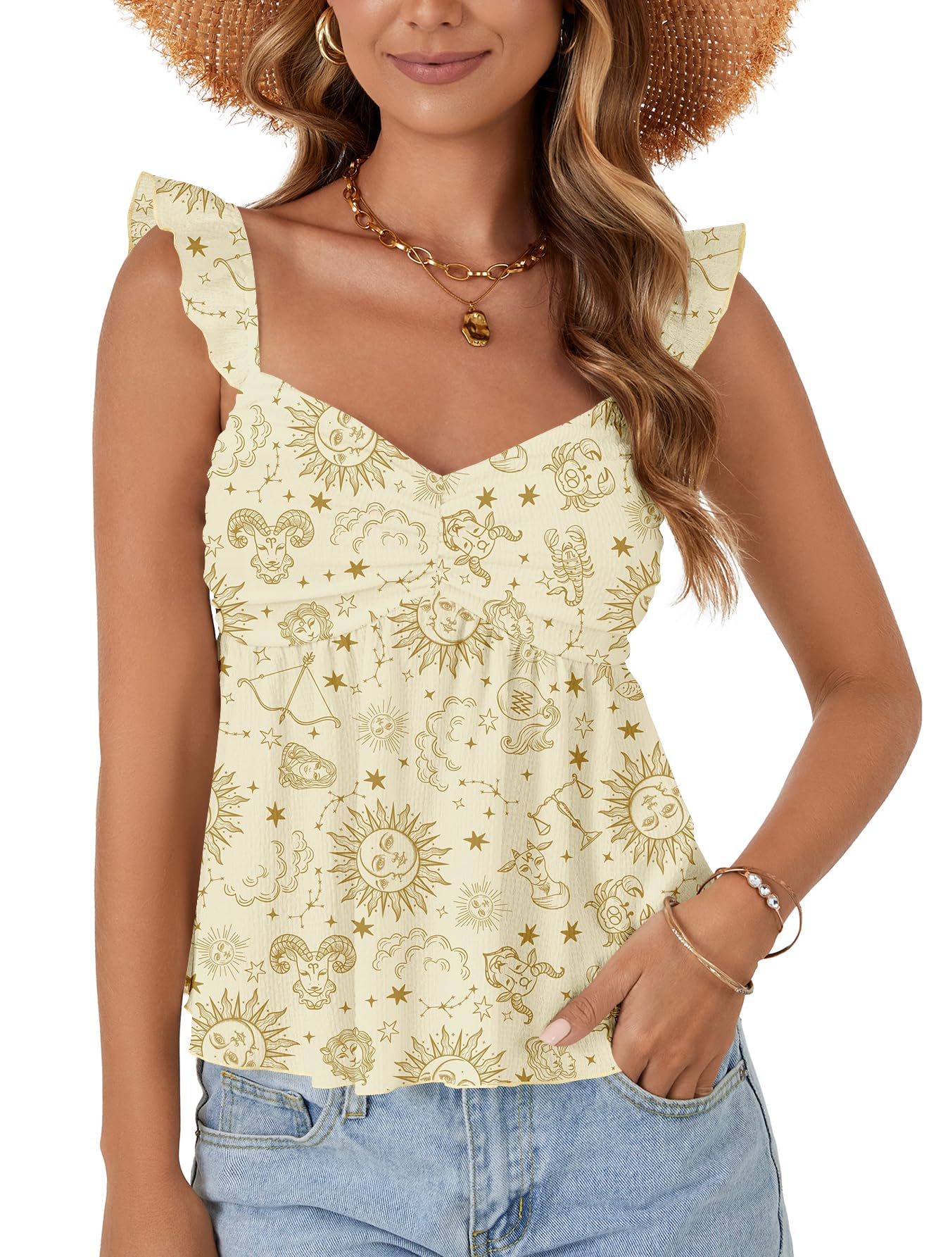 LYANER Women's Sleeveless Casual Tank Tops