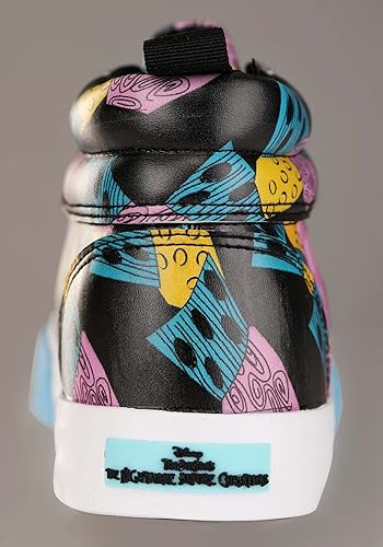 Miniatura 5 de Zapatos Sally de Nightmare Before Christmas para adultos, con licencia oficial de Disney, tenis de patchwork para mujer