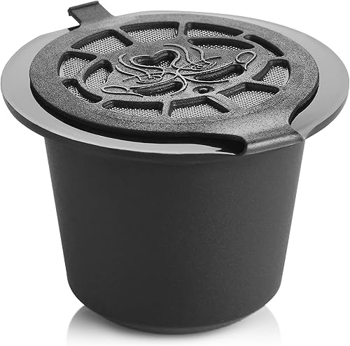 Miniatura 4 de Cápsulas reutilizables para Nespresso, 6 unidades, recipientes rellenables para máquinas Nespresso (compatibles con OriginalLine)