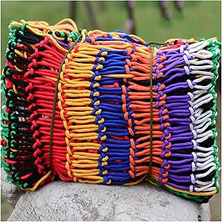 Climbing Cargo Net, Safety Rope Net, Balcony Stairs Fence, Garden Playground Protection Mesh, Indoor Outdoor Decor Rope Mesh, Customizable (Color : Colorful-mesh8cm, Size : 3mx6m)