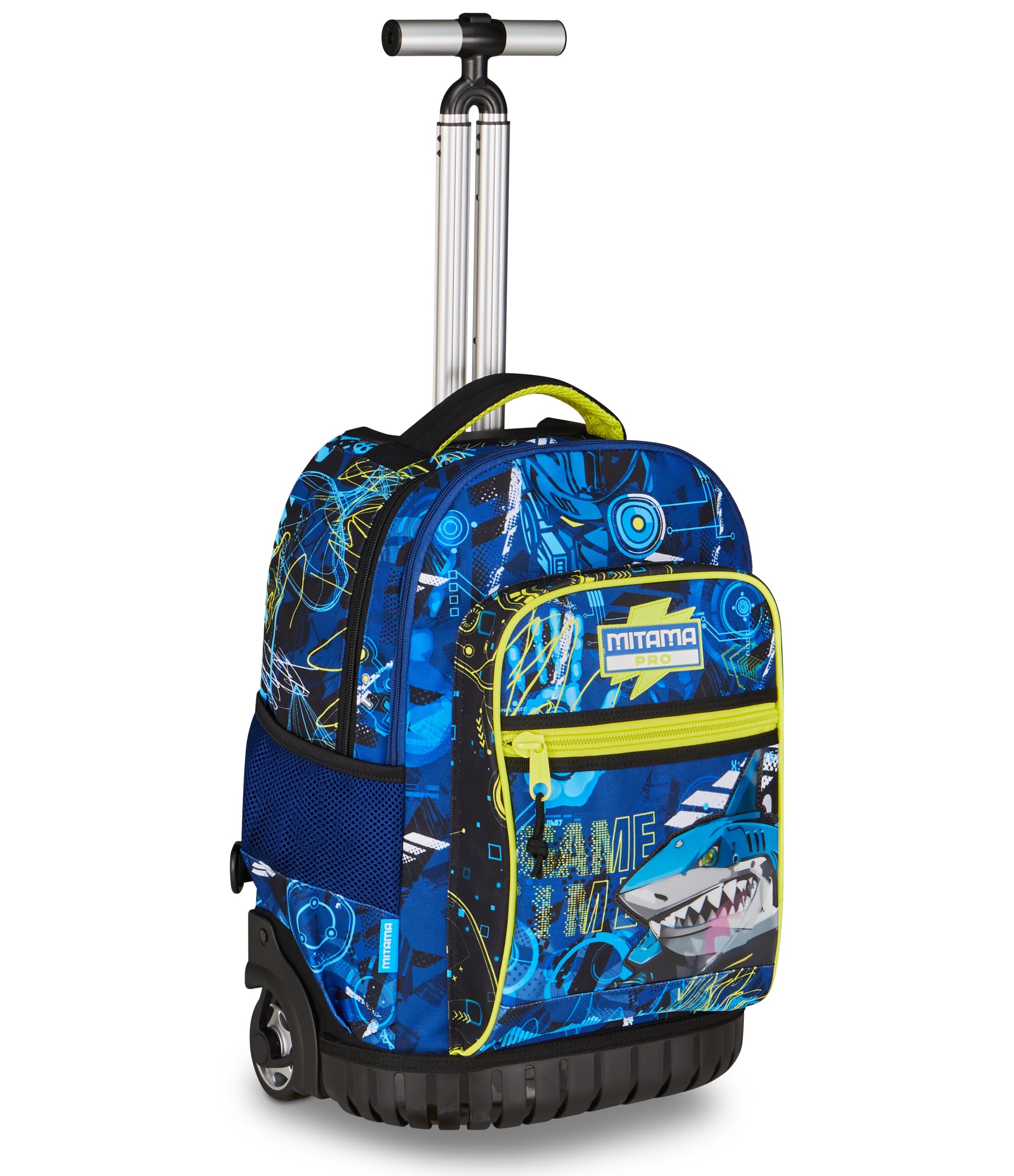 Mitama Trolley Run Extra CYBERSHARK, 33 Lt, Doppio Scomparto, Blu, Tasche multi funzione, bambino, Scuola elementare e media, Tempo libero e viaggi