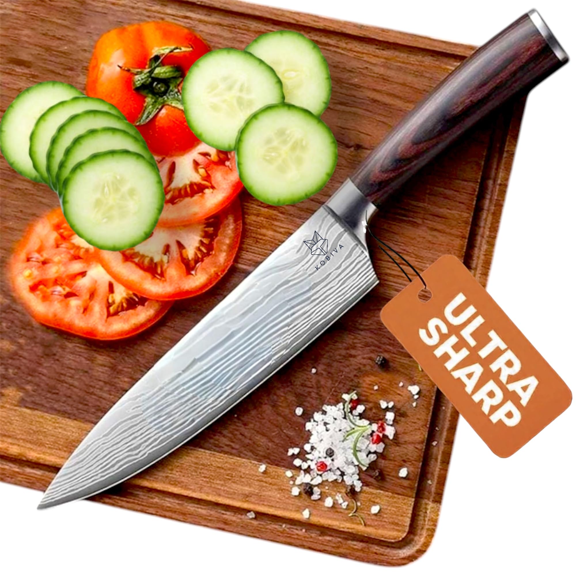 8in Japanese Chef Knife, High Carbon Stainless Steel Kitchen Knife — Amazon image 4