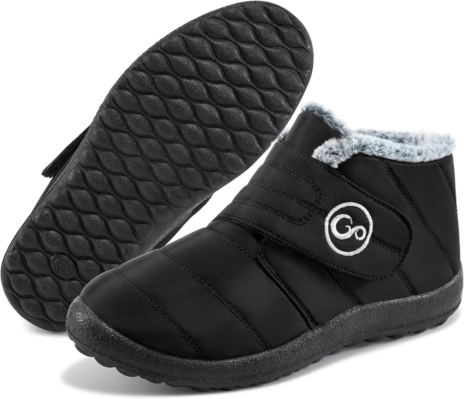 Almusen Womens Winter Snow Boots: Comfortable Lightweight Warm Fur Lined Non Slip Walking Waterproof Outdoor Ankle Booties - Image 7