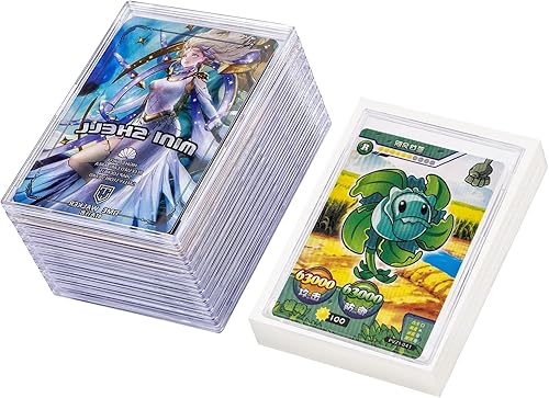 Miniatura 2 de Protectores de tarjeta, 10 fundas transparentes para tarjetas cargadoras superiores de ladrillo + 50 fundas protectoras para tarjetas