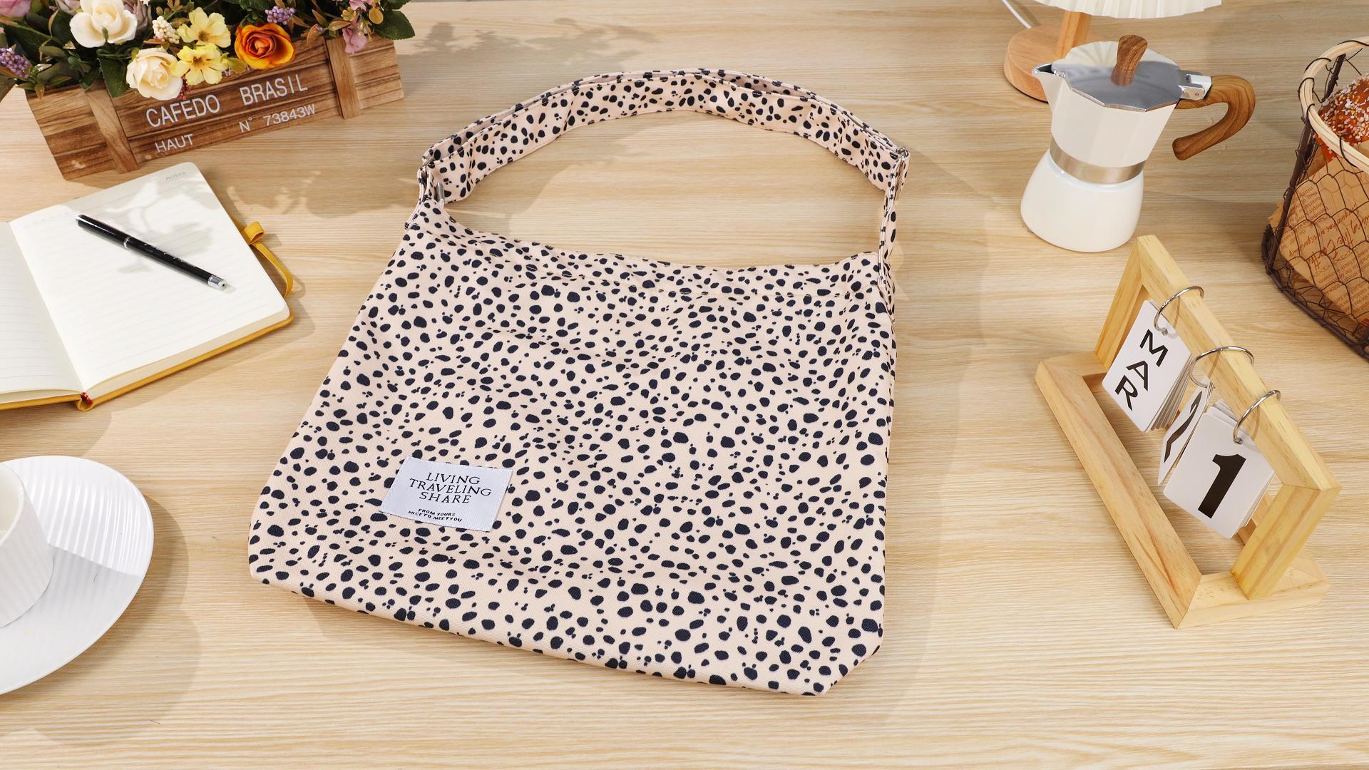 Bolso Tote de Lona con Bolsillo Externo y Correa Ajustable miniatura 7